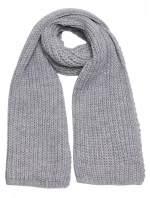 M896 Žebrovaná šála - šedá M896 Žebrovaná šála - šedá