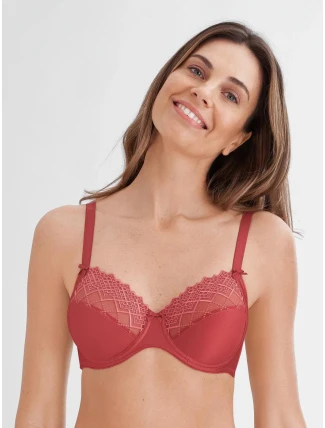 Dámská podprsenka 0000501 červená láva - Felina Dámská podprsenka 0000501 červená láva - Felina