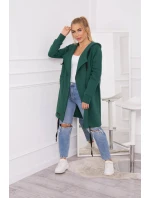 Zateplená bunda s kapucí 69413 tmavě zelená - Kesi Zateplená bunda s kapucí 69413 tmavě zelená - Kesi