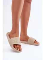Pěnové Dámské Pantofle Big Star OO274043 Béžové
