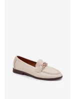Dámské loafersy s ozdobným detailem světle béžové Rosynne