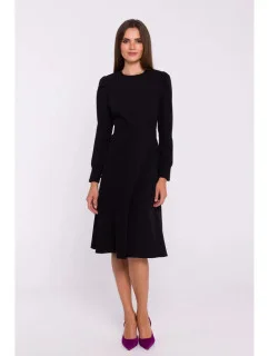 Rozšířené šaty S378 černé - Stylove