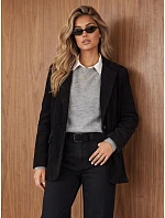 Dámská černá kordová bunda FashionStreet PY0161 Dámská černá kordová bunda FashionStreet PY0161