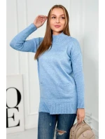 Stojanový svetr modrý