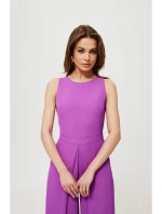 K184 Kombinéza s širokými nohavicemi - levandulová