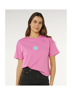 Dámské tričko RIP CURL Icons Of Surf Relaxed Tee, růžové