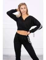 Sada s ozdobnými stuhami černé barvy Sada s ozdobnými stuhami černé barvy