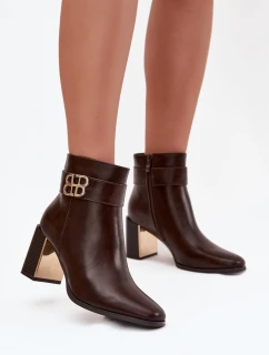 Boty na podpatku  model 220693 Step in style