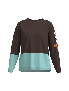 Cyklistické tričko POC W's Motion Air L/S Jersey, hnědé