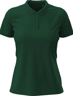 Stedman Stretch Polo Women Dámské elastické piqué polo z těžké bavlny 05.9740 bottle green