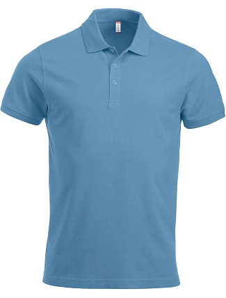 Clique Classic Lincoln S/S Pánské piqué polo z těžké bavlny 67.8244 light blue Clique Classic Lincoln S/S Pánské piqué polo z těžké bavlny 67.8244 light blue