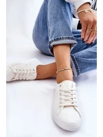 Dámské hladké nízké tenisky Big Star LL274058 Bílé