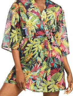 Dámské pareo 11 D80SZ- 1 - květovaný potisk - Self