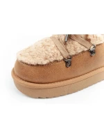 D.Franklin snow boots women winter fashion fur insulated brown beige dámské