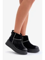 Kožené Semišové Sněhule Boty Na Platformě A Podpatku Hnědé Maciejka 06769-01 Černé Kožené Semišové Sněhule Boty Na Platformě A Podpatku Hnědé Maciejka 06769-01 Černé