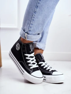 Dámské vysoké tenisky Big Star - černé