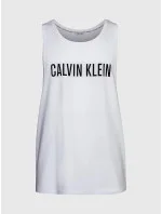 Pánské plážové tílko KM0KM00837 YCD bílá - Calvin Klein
