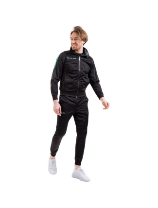 Pánská tepláková souprava Tuta Revolution M TR033 1013 Černá se zelenou - Givova