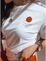 Dámské tričko THE CUTEST ecru FashionStreet RY2158