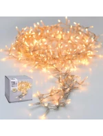 VÁNOČNÍ STROM SVĚTLA SVĚTELNÝ ŘETĚZ 720 VEDL TEPLÉ BÍLÉ TRANSPARENTNÍ DRÁT