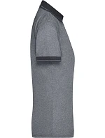 Daiber JN 705 Dámské žerzejové melírované polo 02.0705 black melange/black