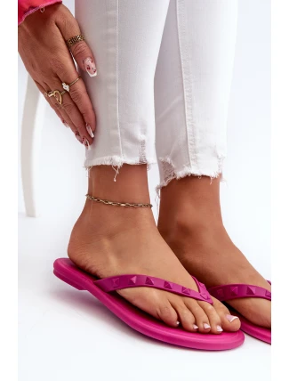 Ploché Elastické Dámské Žabky Japonky ZAXY JJ285252 Fuksie