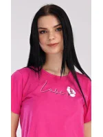 Dámská noční košile s krátkým rukávem I love you Dámská noční košile s krátkým rukávem I love you