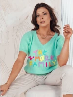 FATEL dámský mátový svetr FashionStreet MY2317