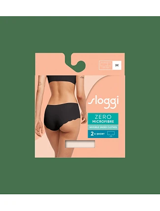 sloggi ZERO Microfibre 2.0 Short 2P - Angora - SLOGGI Angora - SLOGGI