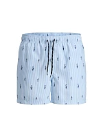 Jack&Jones pánské plavky JWHARUBA SWIM PRINTS SHORTS 12206537 Cashmere Blue Stripes