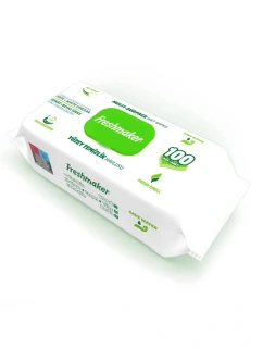 Vlhčené ubrousky na čištění povrchů - Zelená