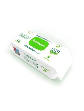 Vlhčené ubrousky na čištění povrchů - Zelená