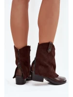 Zateplené Kovářské Sněhule Na Podpatku Čokoládové Sylvette Zateplené Kovářské Sněhule Na Podpatku Čokoládové Sylvette