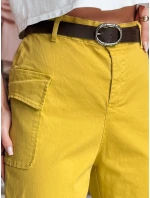 Dámské pytlovité kalhoty GOTRENDI hořčicové FashionStreet UY2527