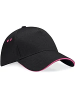 Beechfield B 15C 5 panelová sandwich kšiltovka 53.015C black/fuchsia Beechfield B 15C 5 panelová sandwich kšiltovka 53.015C black/fuchsia