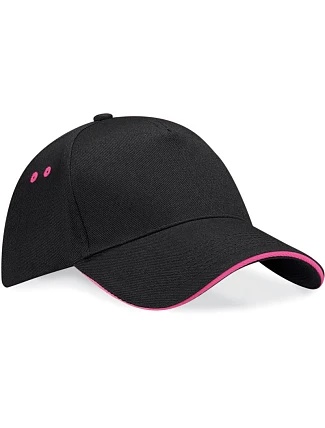 Beechfield B 15C 5 panelová sandwich kšiltovka 53.015C black/fuchsia Beechfield B 15C 5 panelová sandwich kšiltovka 53.015C black/fuchsia
