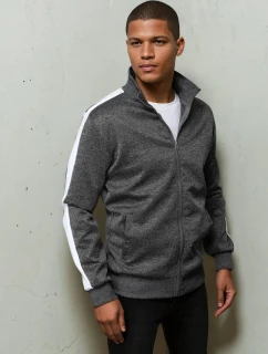 Pánská tmavě šedá mikina na zip FashionStreet BX5563