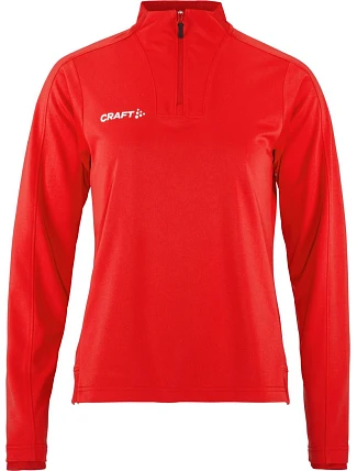 Craft Teamwear Evolve 2.0 Half Zip W Dámská tréninková bunda s 1/4 zipem 82.4761 bright red Craft Teamwear Evolve 2.0 Half Zip W Dámská tréninková bunda s 1/4 zipem 82.4761 bright red