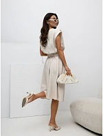 Šaty MI SK 3430 1.01 světle béžové