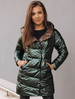 Dámská dvoucestná přechodná bunda DELSY LONG zelená FashionStreet TY3480