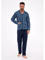 Cornette pyžamo 114/81 dlouhé/r S-2XL pánské rozepínací