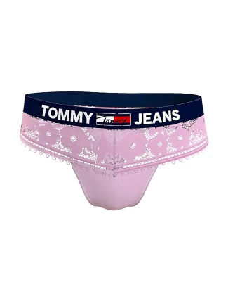 Dámská tanga Jeans Lace UW0UW03950-TOB - Tommy Hilfiger