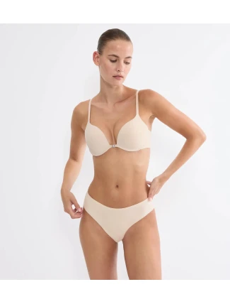 Dámská podprsenka Pure Micro WHUF - BROWN - tělová 00DL - TRIUMPH