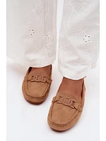 Dámské módní semišové mokasíny Camel Rabell