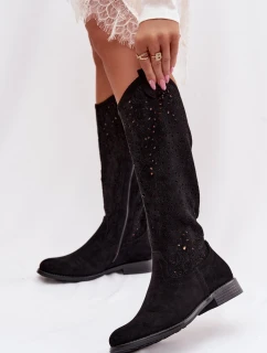 Ažurové kozačky model 224440 Step in style