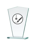 Gravírovaná skleněná trofej + malířská výplň