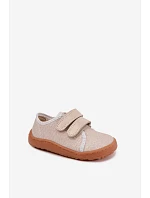 Dětské barefoot pantofle Froddo Canvas G1700440-1 Zlaté Dětské barefoot pantofle Froddo Canvas G1700440-1 Zlaté