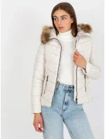 Dámská bunda NM KR P22 6627 18P bílá Dámská bunda NM KR P22 6627 18P bílá