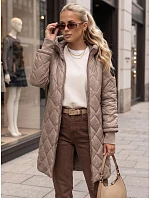 Dámská přechodová bunda TY5866 béžová - FashionStreet Dámská přechodová bunda TY5866 béžová - FashionStreet