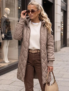Dámská přechodová bunda TY5866  béžová - FashionStreet